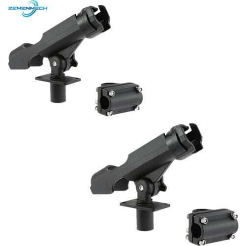 2PCS Fishing Rod Rack Holder Adjustable Removable 360 Degree Kayak Boat Pole Tackle Support Tool Accessories Ponton Rubber Yacht