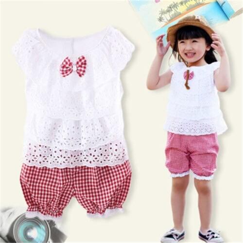 2021 New Summer Kid Baby Girls Casual Clothes Sets Letter Print Short Sleeve T Shirts Tops+Shorts 2pcs