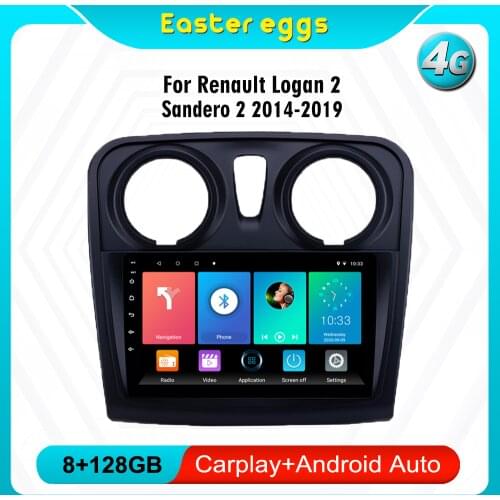Eastereggs 2 Din 9" Car Multimedia Player For Renault Dacia Sandero Android 2012-2017 WIFI FM GPS Navigation Head Unit Stereo
