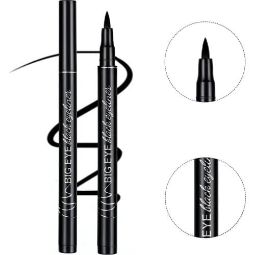 Brand Cool Black Ink Liquid Eyeliner Markeup Pencil Pigmented Waterproof Long-lasting Non-fading Eye Liner Pen Cosmetics