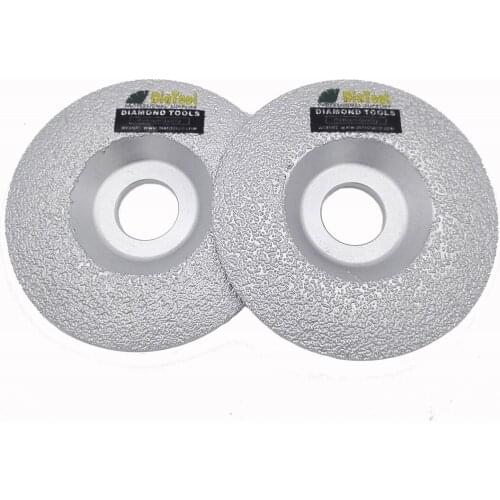 DIATOOL 2pk/pcs Vacuum Brazed Diamond Grinding Cup Wheel Diameter 100mm 115mm 125mm available for Steel Wheel