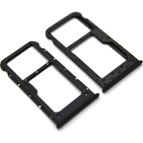For Huawei Enjoy 7S P Smart SIM Card Tray Holder Micro SD Slot Socket Adapter For Huawei P Smart Sim Tray Gold/Blue/Black