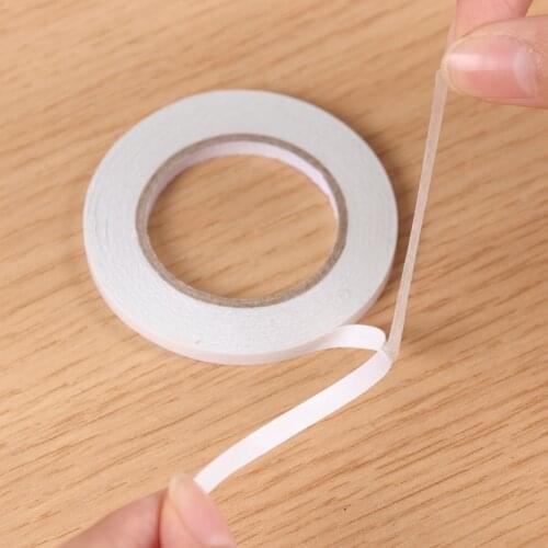 TIE LER 5mmX12m Double Sided Tape Double Faced Tape Adhesive Home Office Poster Adhesive