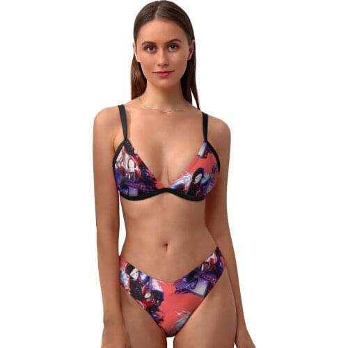 Bungou Stray Dogs Bikini Swimsuit V Shape Sweet Surf Swimwear Young Cheap 2 Piece Bathing Suit