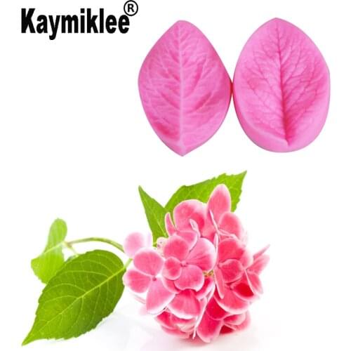 Hydrangea Leaf Silicone Mould Fondant Mould Cake Decorating Tools Chocolate Gumpaste Mold, Sugarcraft Tools M450