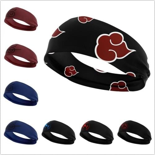 Hot selling animation Ninja cosplay peripheral forehead protection headband 3D printing headband sports sweat absorbing Headband
