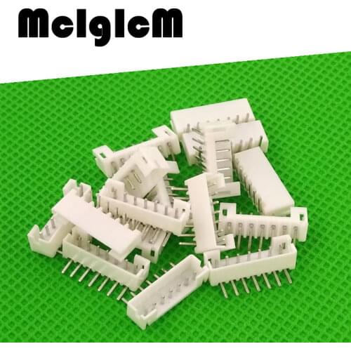 MCIGICM 1000pcs male right angle material PH2.0 2mm 7pin Connectors Leads pin Header PH-7AW 2.0mm 7pins Free shipping