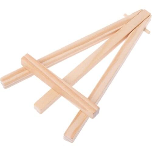 Mini Wooden Tripod Easel Display Painting Stand Card Canvas Holder Wedding Party