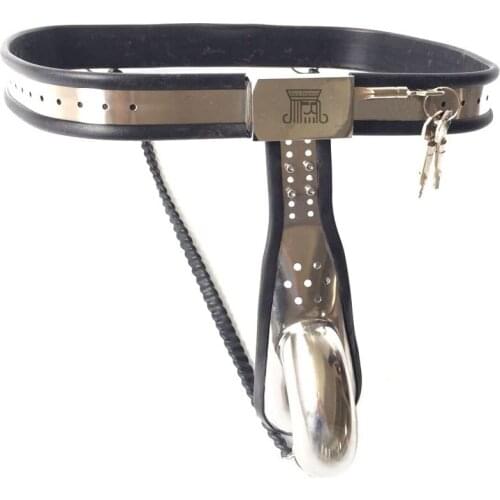 Stainless Steel Male Chastity Belt Underwear Metal Bondage Cock Cage Erotic Sex Toys For Men BDSM Cbt Penis Lock Adult Products