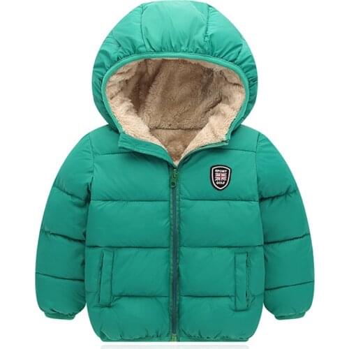 Winter Baby Kids Jacket Autumn Stylish Jacket For Boys Coats Plus Velvet Thick Girls Outerwear Children Clothes 1 2 3 4 5 6 Year