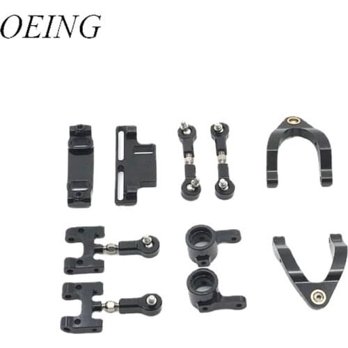 Metal Steering Knuckles Set for WPL D12 Upgrade 1/10 Rc Car Parts Vehicle DIY Modification Parts Metal Upgrade Accessories