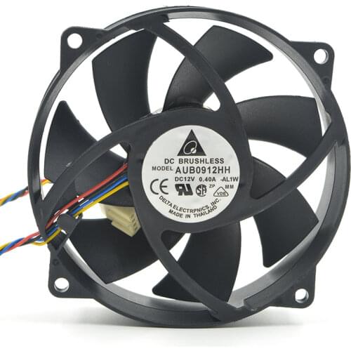 AUB0912HH DC 12V 0.40A 9cm round DIY air purifier fan
