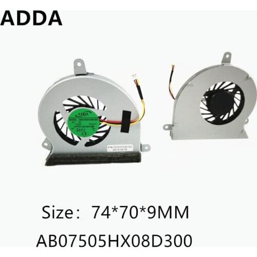 ADDA AB07505HX08D300 5V 0.5A Laptop CPU Cooling Fan