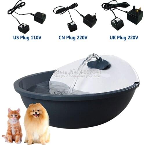110V/220V Pet Drinking Fountain Pet Drinking Fountain,Quiet Automatic Electronic Water Fountain For Cat And Dog Us Plug