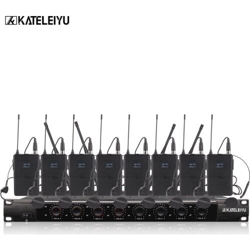 System 8600C Professional Wireless Microphone 8 Channel Professional VHF 8 Stage Karaoke Microphone Handheld Wireless Microphone