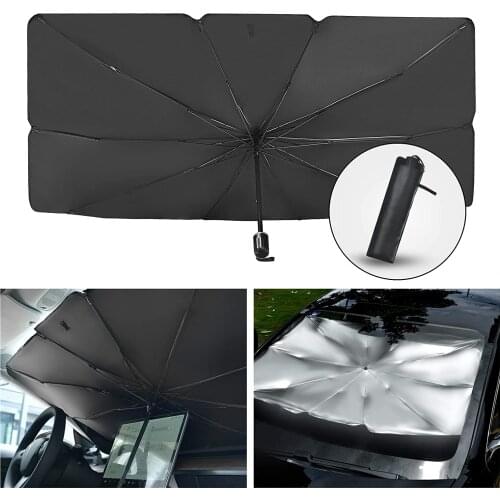 Foldable Car Windshield Sun Shade Umbrella Car UV Cover Sunshade Heat Insulation Front Window Interior Protection，Easy to Store
