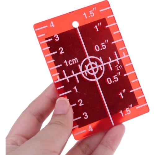 Targets Card Plate inch/cm for Green and Red Level Targets Plate