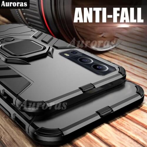 Auroras Shockproof Armor Case For VIVO Y72 5G Case Finger Ring Magnetism Holder Case For vivo Y72 Cover Y52