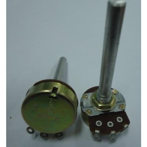 [VK] ALPHA potentiometer single league RV24AF imported electric guitar RV24AF-10 A10K 50mm circular shaft switch