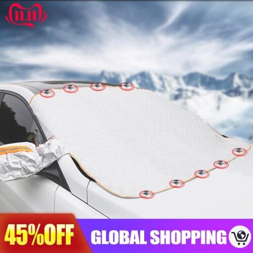 Exterior Car Windshield Snow Cover Car Snow Covers Magnetic Reflector Universal Auto Sunshade Dust Proof Protection Car Care Set