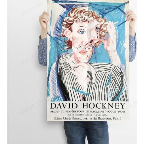 David Hockney Exhibition Poster | David Hockney Print | Wall Decor | Wall Art | Art Print