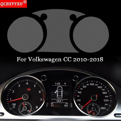 Car Styling Car Dashboard Paint Protective Film Stickers Light Transmitting Automobiles Accessories For Volkswagen CC 2010-2018