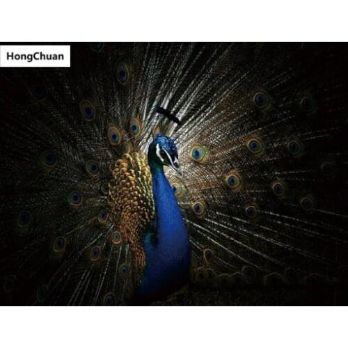 Animal Peacock Mural 5D DIY Square/Round Diamond Painting Mosaic Cross Embroidery Handicraft Home Decoration Christmas Gift