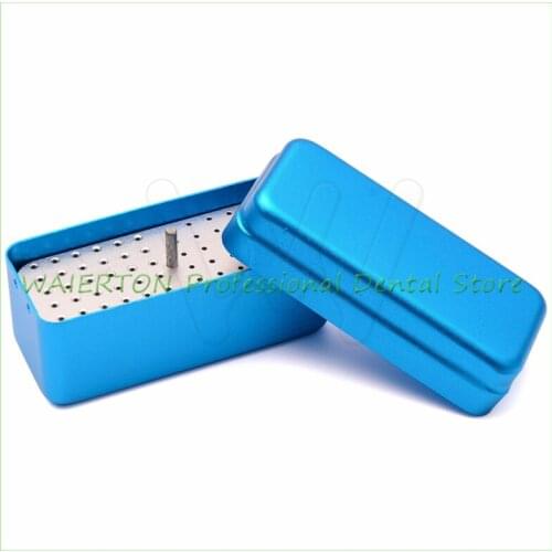 Dental 72 Hole Diamond Bur/Files Endo Sterilization Organizer Holder Container Box