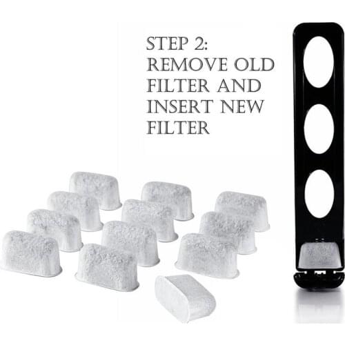 12pcs Universal Fit For Keurig Water Filters Replacement Charcoal Water Filters For Keurig Coffee Machines For Coffee Makers