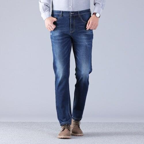 2019 New Fashion Boutique Casual Mens Jeans Skinny Jeans Men Straight Mens Denim Jeans Male Stretch Trouser Pants，9A013