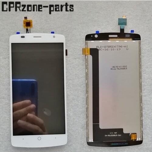 5.0 inch For ZTE Blade L5 LCD display+touch screen digitizer glass sensor panel assembly black/white/gray free shipping