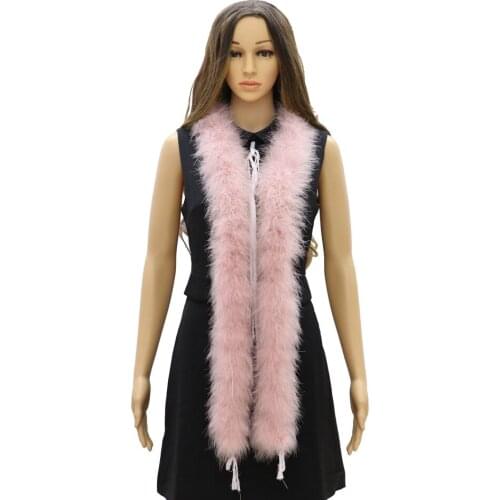50 Grams Fluffy Marabou Turkey Feathers Boa Clothing Sewing Crafts Feather Shawl Ribbon Wedding Party Decoration 2Yards