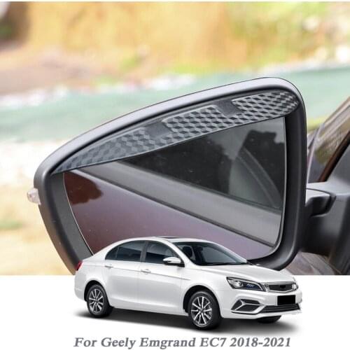 Car Rearview Mirror Rain Eyebrow Auto Shield Snow Guard Sun Side Visor Shade Protector For Geely Emgrand EC7 2018-2021 Sticker