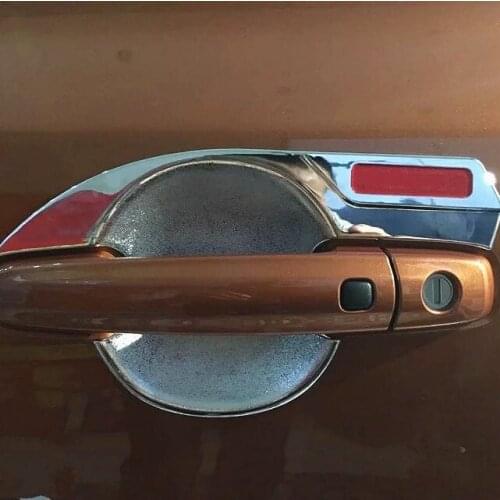 For Suzuki Vitara 2016-2018 ABS chrome car body cover detector trims External door Bowl sticks lamp frame armrest 4pcs