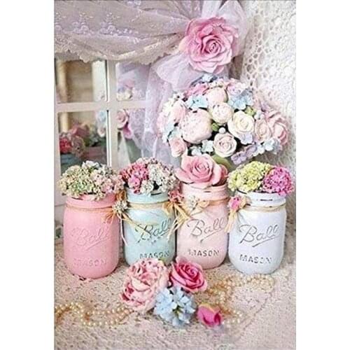 GATYZTORY 5D DIY Diamond Painting Flower Rhinestones Pictures Diamond Embroidery Sale Cross Stitch Mosaic Crafts Kit