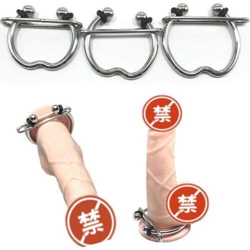 Penis Rings Stainless Rings Adjustable Penile Root Bondage Adult Products Sex Toys Metal Ring Sex Toys for Men Delay Ejaculation