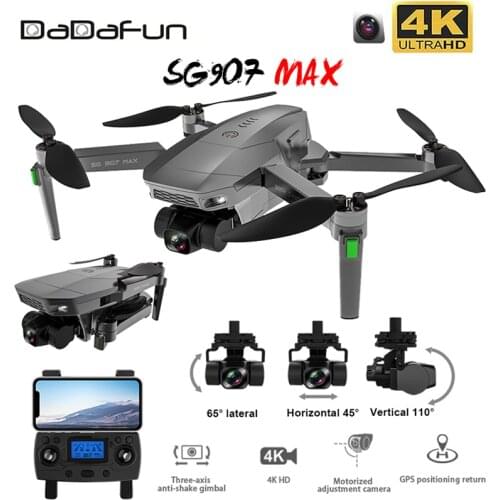 2021 NEW SG907 MAX Drone Quadcopter GPS 5G WIFI 4k HD Mechanical 3-Axis Gimbal Camera Supports TF Card RC Drones Distance 800m