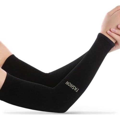 Summer Unisex Cooling Arm Sleeves UV Sun Protection Cycling Run Fishing Moutain Outdoor Nylon Compression Athletic Elbow Cover