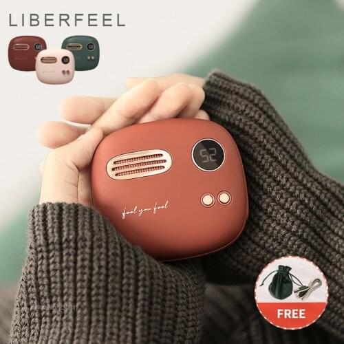 Liberfeel Maoxin Hand Warmer Power Bank Visualized Constant Temperature 5000mAh Large Capacity Power Power Mini Hand Warmer