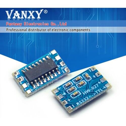 10pcs Mini RS232 MAX3232 Level to TTL Level Board 115200bps Converter Adaptor Module new