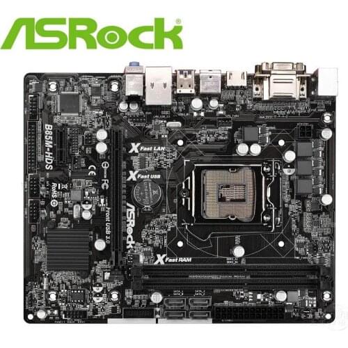 Desktop motherboard for ASROCK B85M-HDS DDR3 LGA 1150 USB2.0 USB3.0 boards 16GB B85 used PC