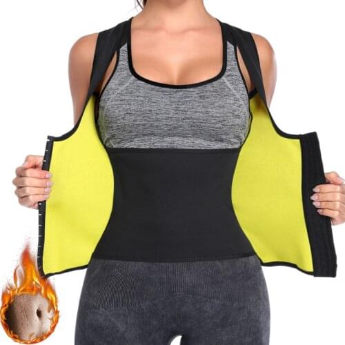 Neoprene Body Shaper Waist Trainer Workout Sweat Vest Women Slimming Sheath Sauna Body Shaper Corset Top Modeling Trimmer Belt