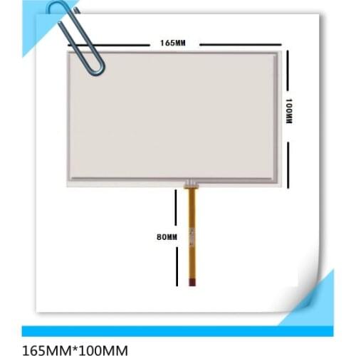 New 165mm*100mm original handwritten 7 inch car DVD navigation GPS touch screen panel free shipping 165*100