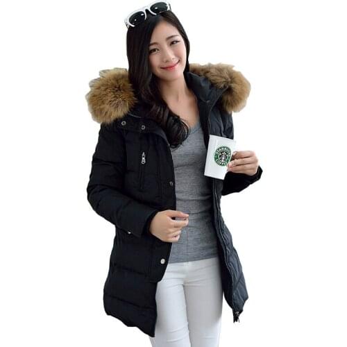 2020 new winter jacket women thickening coat hooded medium-long duck down parka outwear casual overcoat CC298