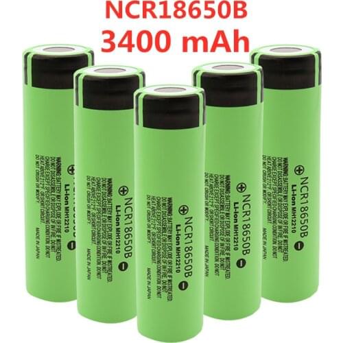 2021 New Original NCR18650B 3.7V 3400 mah 18650 Lithium Rechargeable Battery For Flashlight batteries