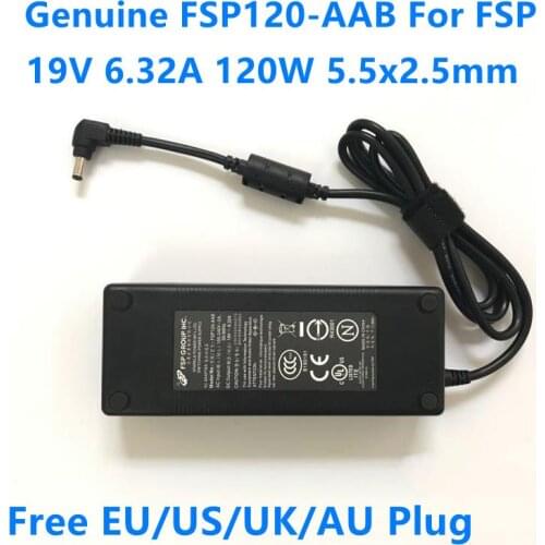Genuine 19V 6.32A 120W 5.5X2.5mm FSP FSP120-AAB Laptop Charger For Toshiba Satellite P200-1EE L850 P770 P850 P500 Power Supply