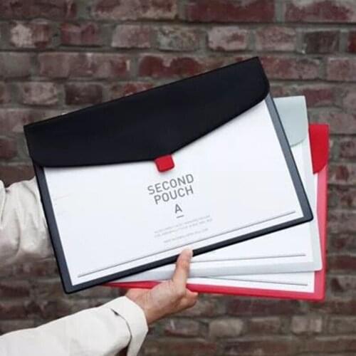 A4 Folder Creative Separators Students Use Large Capacity Leather-bound File Bags For Translucent Data Papers To Hold Folders