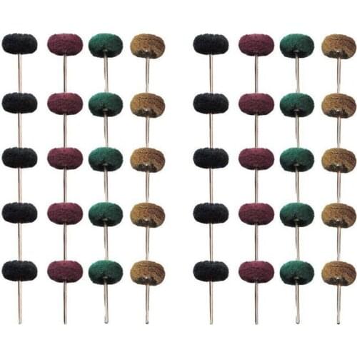 40 Pcs 1 inch (25mm) Abrasive Wheel Buffing Polishing Wheel Set For Dremel Rotary Tool