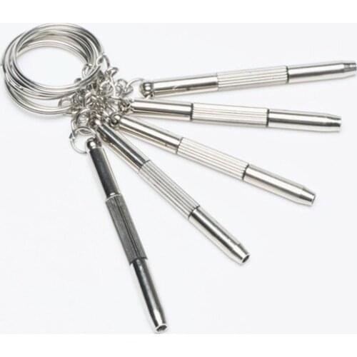 1Pcs Portable 3 In 1 Keychain Screwdriver Eyeglass Sunglasses Watch Repair Kit Tool Screwdriver With Keychain Home Dropshipping