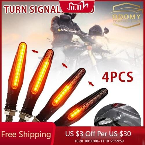 ODOMY Motorcycle Turn Signal Light E11 Mark Built Relay 335SMD Turn Signals Indicator Flashing Light Blinker Universal M10 Bolt
